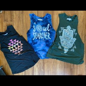 Spiritual Gangster XS Tank Top Bundle of 3